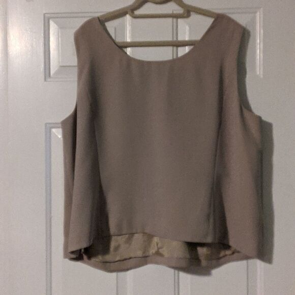 Tahari Arthur S Levine 22W sleeveless tank shell under garment beautiful holiday - Picture 6 of 8
